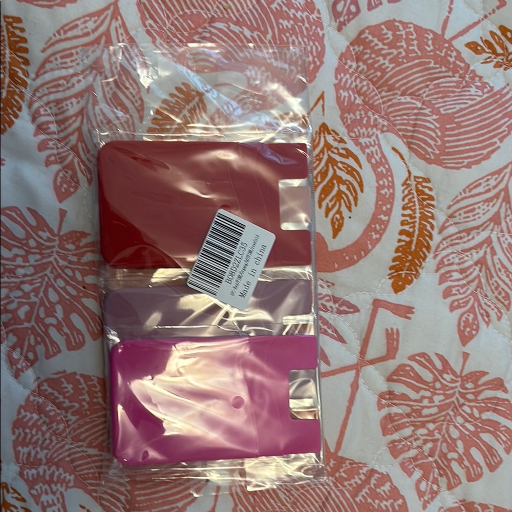 Amazon Red and Pink Card Holders
